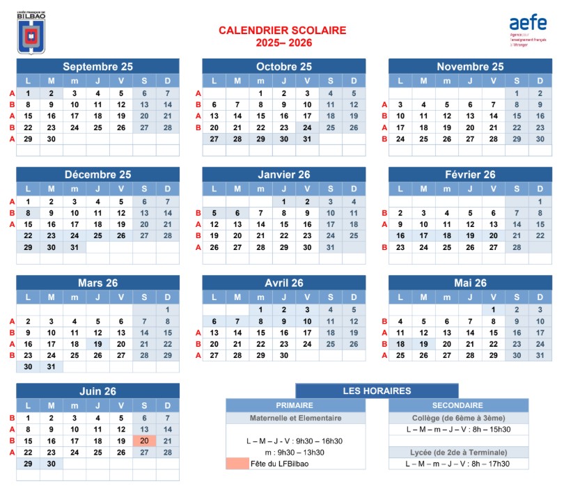Calendario escolar