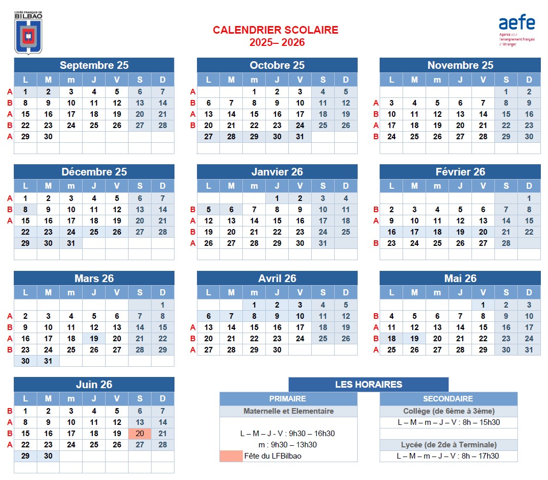 Calendario escolar